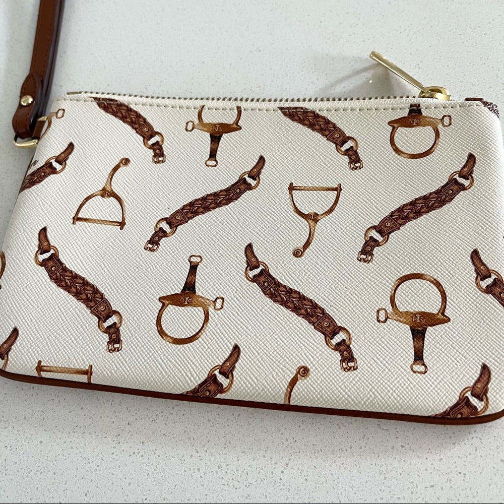 Ralph Lauren Caldwell Belting Wristlet - Picture 2 of 14